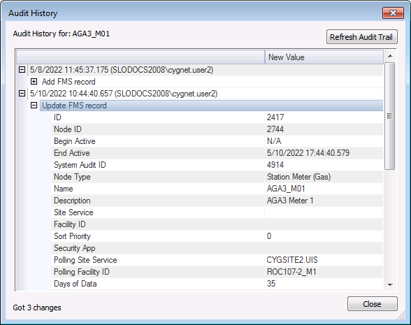Audit History